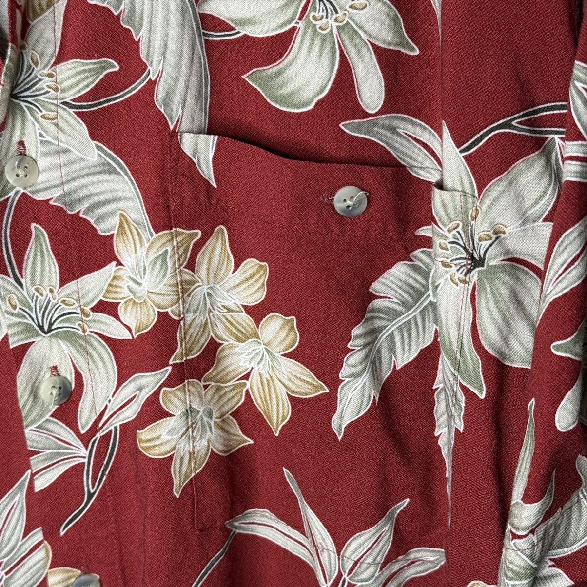 Pierre Cardin Vintage 90’s Pierre Cardin Hawaiian Men’s Shirt Floral Rayon Size US L / EU 52-54 / 3 - 7 Thumbnail
