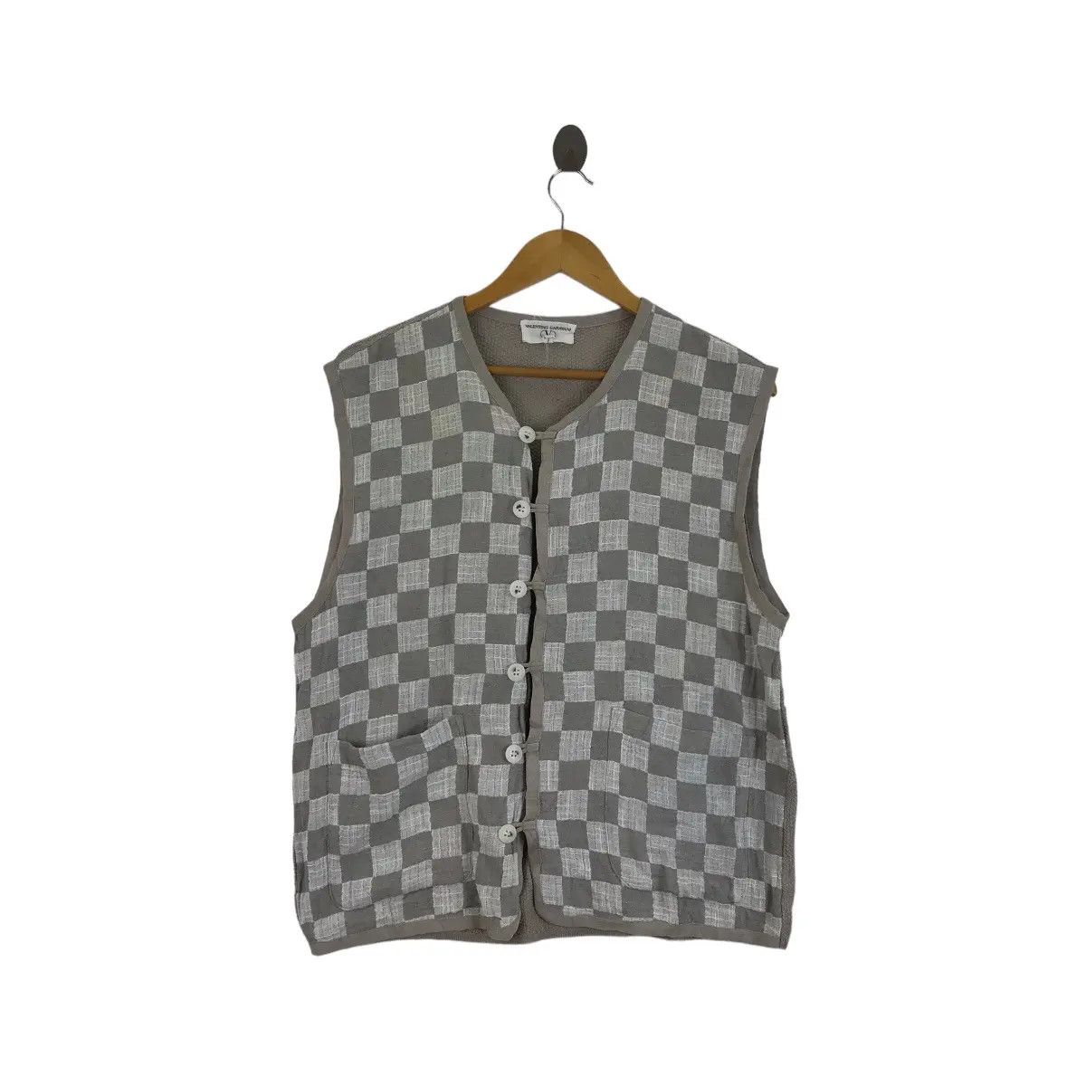Valentino Vtg 90’ VALENTINO GARAVANI SPORT Tartan Cardigan Italy Plaid Size M / US 6-8 / IT 42-44 - 1 Thumbnail