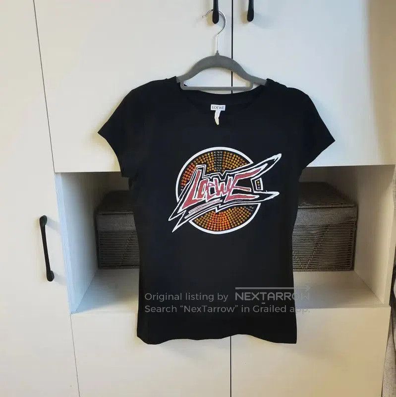 Loewe Black Cotton Short Sleeve T-Shirt .