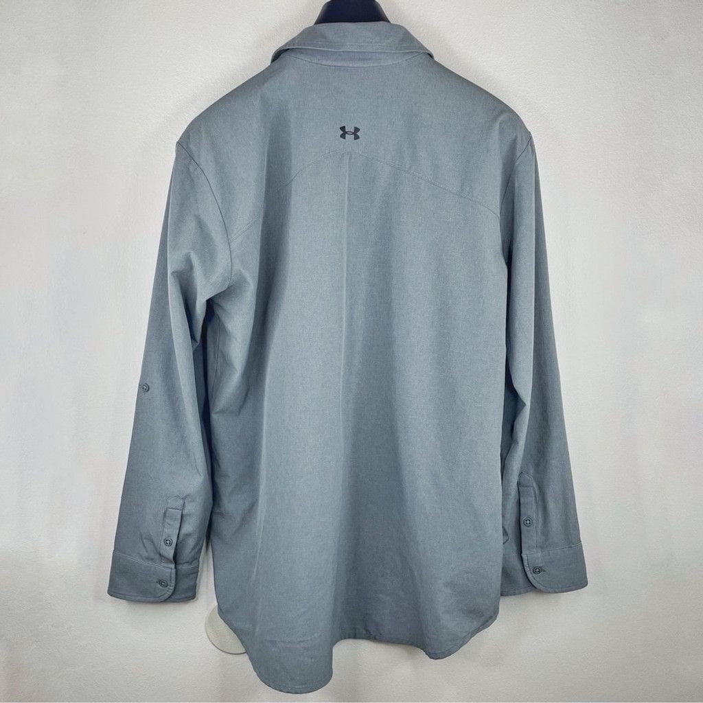 Under Armour NWOT UNDER ARMOUR HEATGEAR Women’s Grey Aqua Light Shirt S Size S / US 4 / IT 40 - 6 Thumbnail