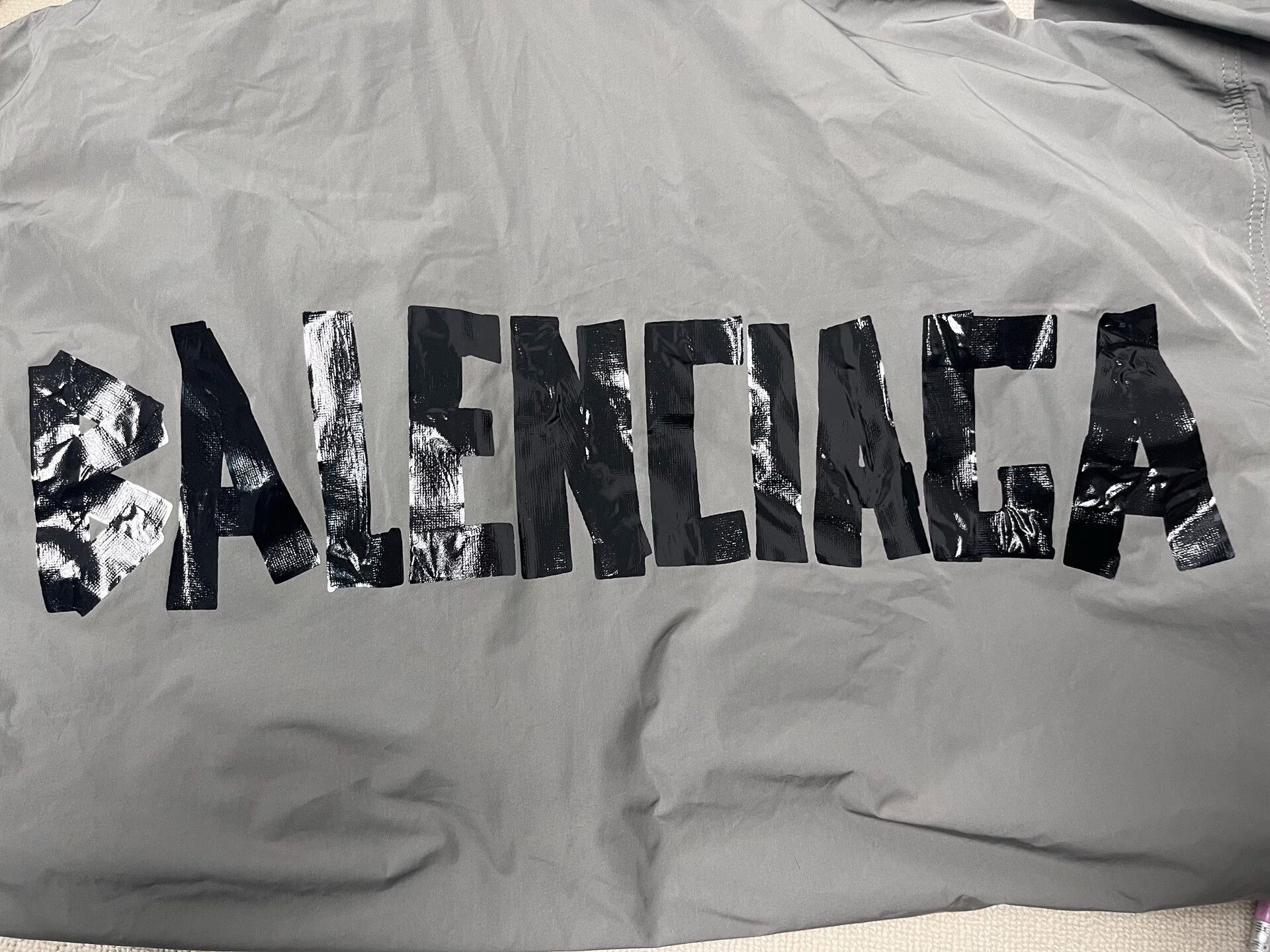 Balenciaga balenciaga logo print hooded jacket men Size US S / EU 44-46 / 1 - 3 Thumbnail