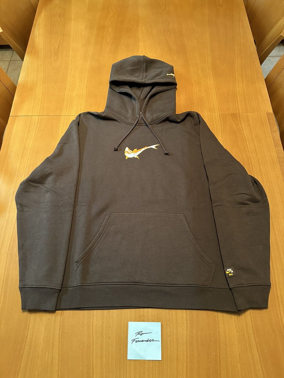 Nike Nike SB Orange label x Oski fleece hoodie baroque brown | Grailed