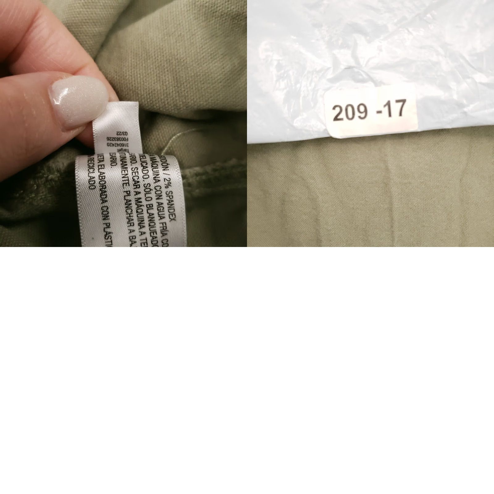 Vintage Knox Rose Pants Womens XL Green High Rise Straight Stretch Utility Pocket Zip Size 40" / US 18 - 9 Thumbnail