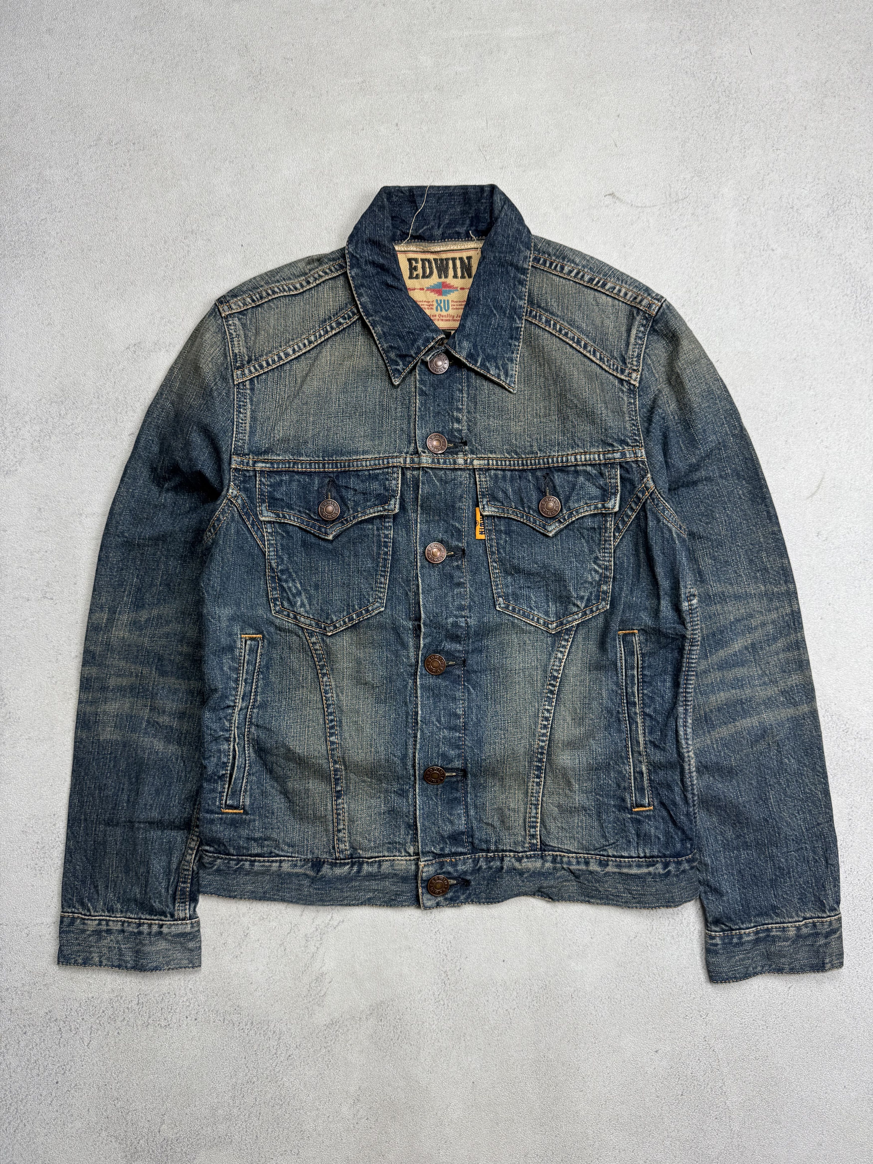 Edwin Edwin XV Trucker Denim Jacket Size US S / EU 44-46 / 1 - 1 Thumbnail
