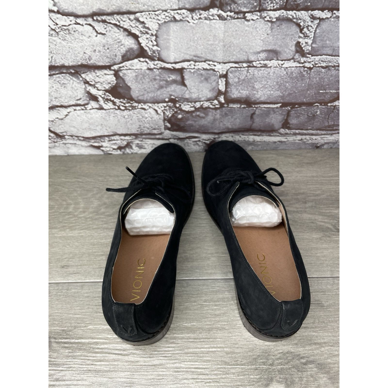 Other Vionic Weslyn Black Leather Oxfords Comfort Casual Shoes Wom Size US 6.5 / IT 36.5 - 7 Thumbnail