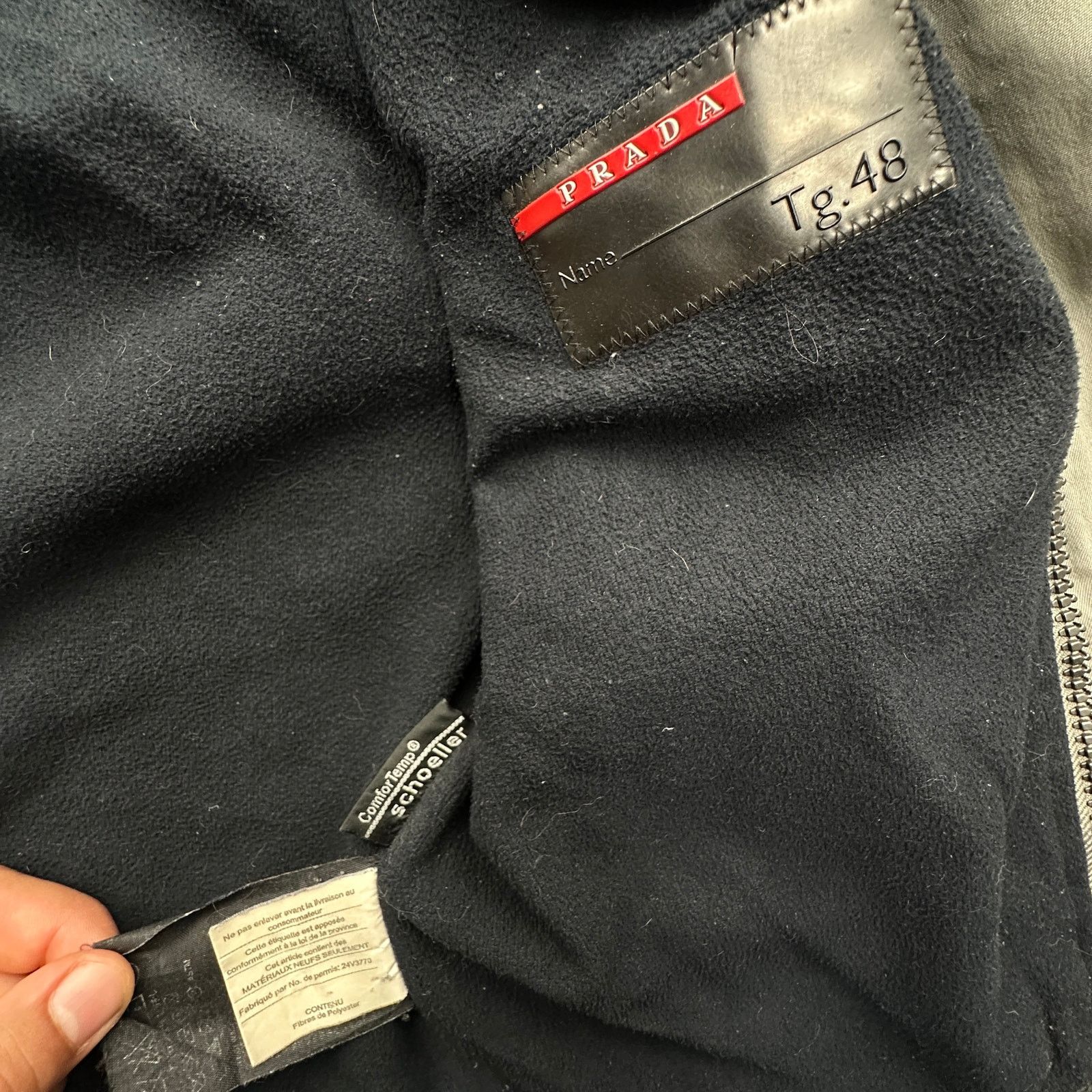 Prada Vintage Prada Art. SGV393 Fleece Lined Jacket Mens Medium Size US M / EU 48-50 / 2 - 13 Thumbnail