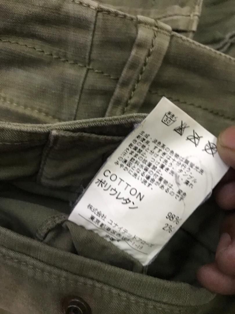 United Arrows 💥Vintage Raw-Tex United Arrow Cargo Pant Size US 33 - 7 Thumbnail