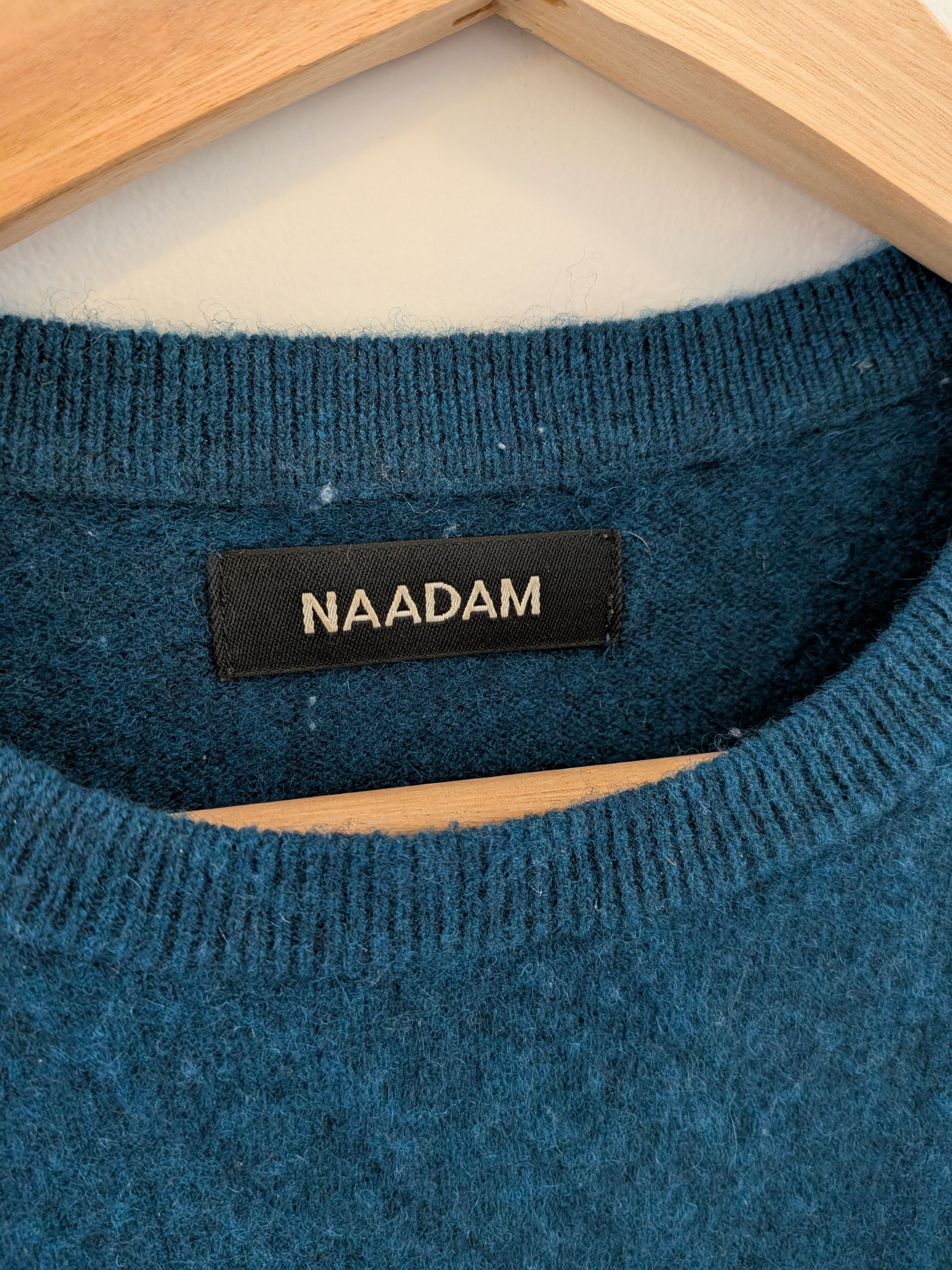 NAADAM Original Cashmere Sweater Men's • Peacock Blue Size US S / EU 44-46 / 1 - 2 Thumbnail