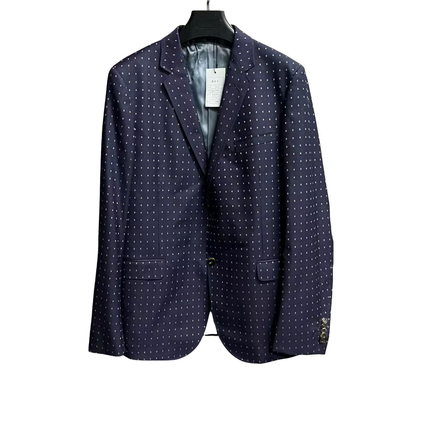 Gucci Gucci G-Dot Logo Print Wool Blazer 46R Size 46R - 1 Thumbnail