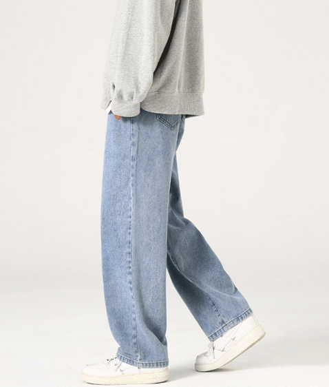 Japanese Brand × Jean Japanese retro washed distressed wide-leg jeans for men Size US 34 / EU 50 - 4 Thumbnail