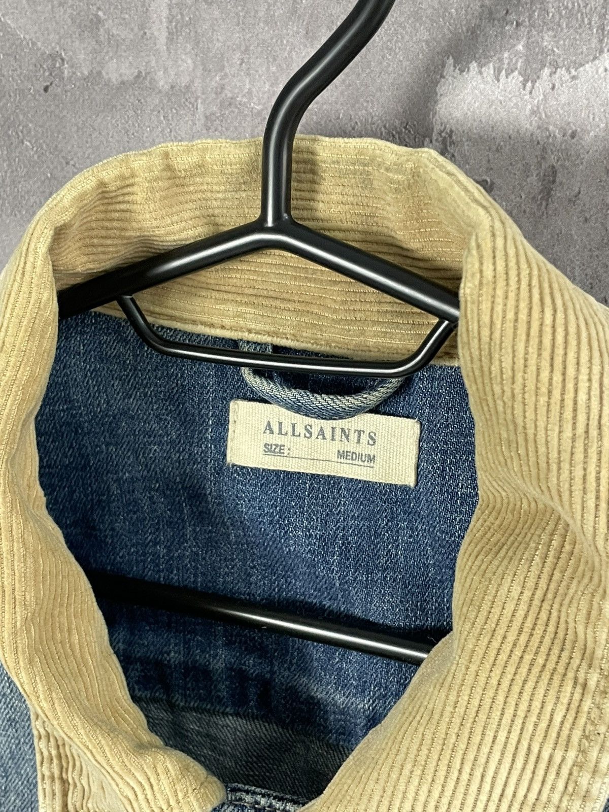 Allsaints × Japanese Brand Allsaints Distressed Denim Y2K Vibe Glamour Jacket Size US M / EU 48-50 / 2 - 8 Thumbnail