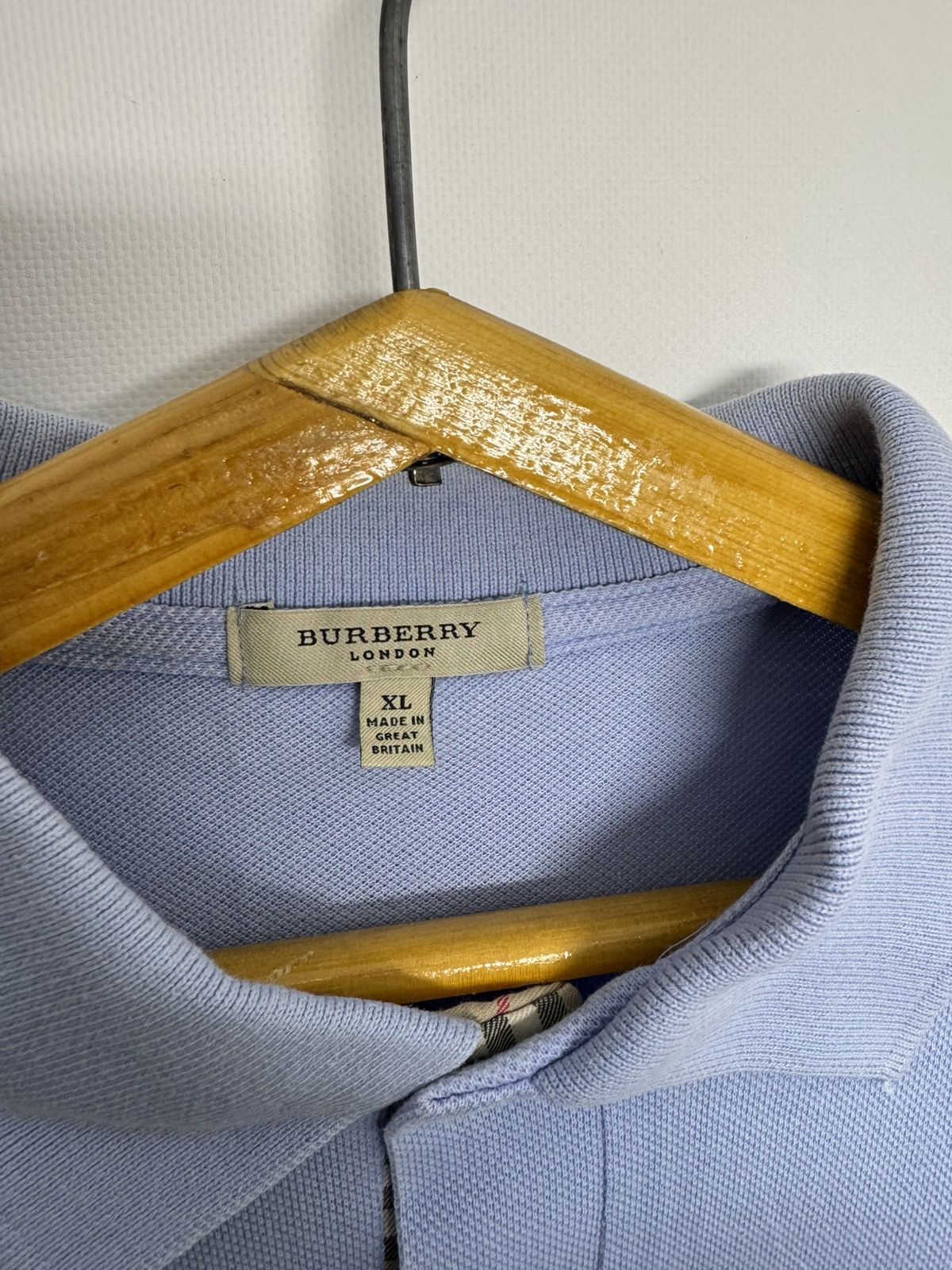 Burberry BURBERRY London Blue Short Sleeve Polo Shirt Size US XL / EU 56 / 4 - 8 Thumbnail