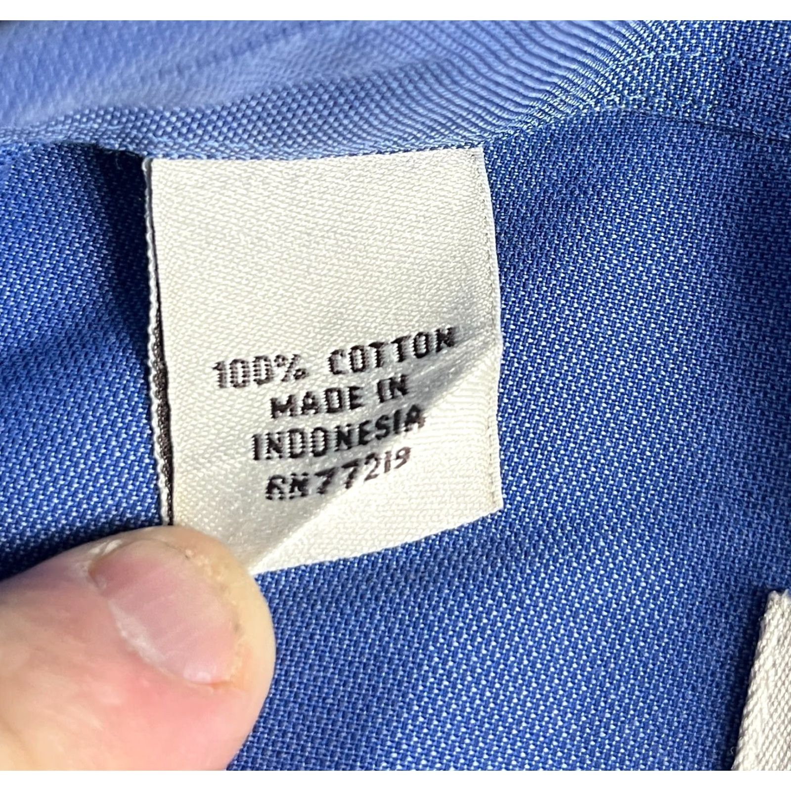 Pronto Uomo Pronto Uomo Shirt Men XL Blue Non Iron Dress 80's Button Up Size US XL / EU 56 / 4 - 6 Thumbnail