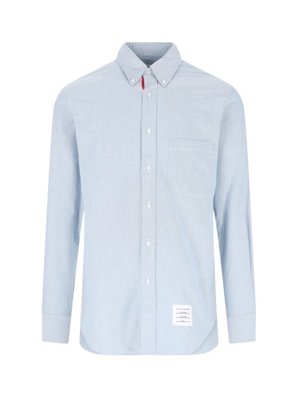 Thom Browne o1s22i1n1224 Oxford Cotton Button-down Shirt in Light Blue Size US XL / EU 56 / 4 - 1 Thumbnail