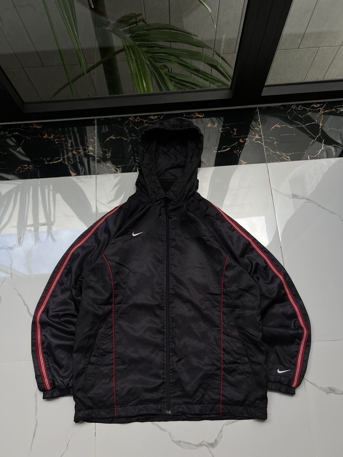 Nike × Vintage 90's NIKE RETRO DOUBLE SWOOSH Y2K TRACK JACKET GORPCORE Size US M / EU 48-50 / 2 - 1 Thumbnail