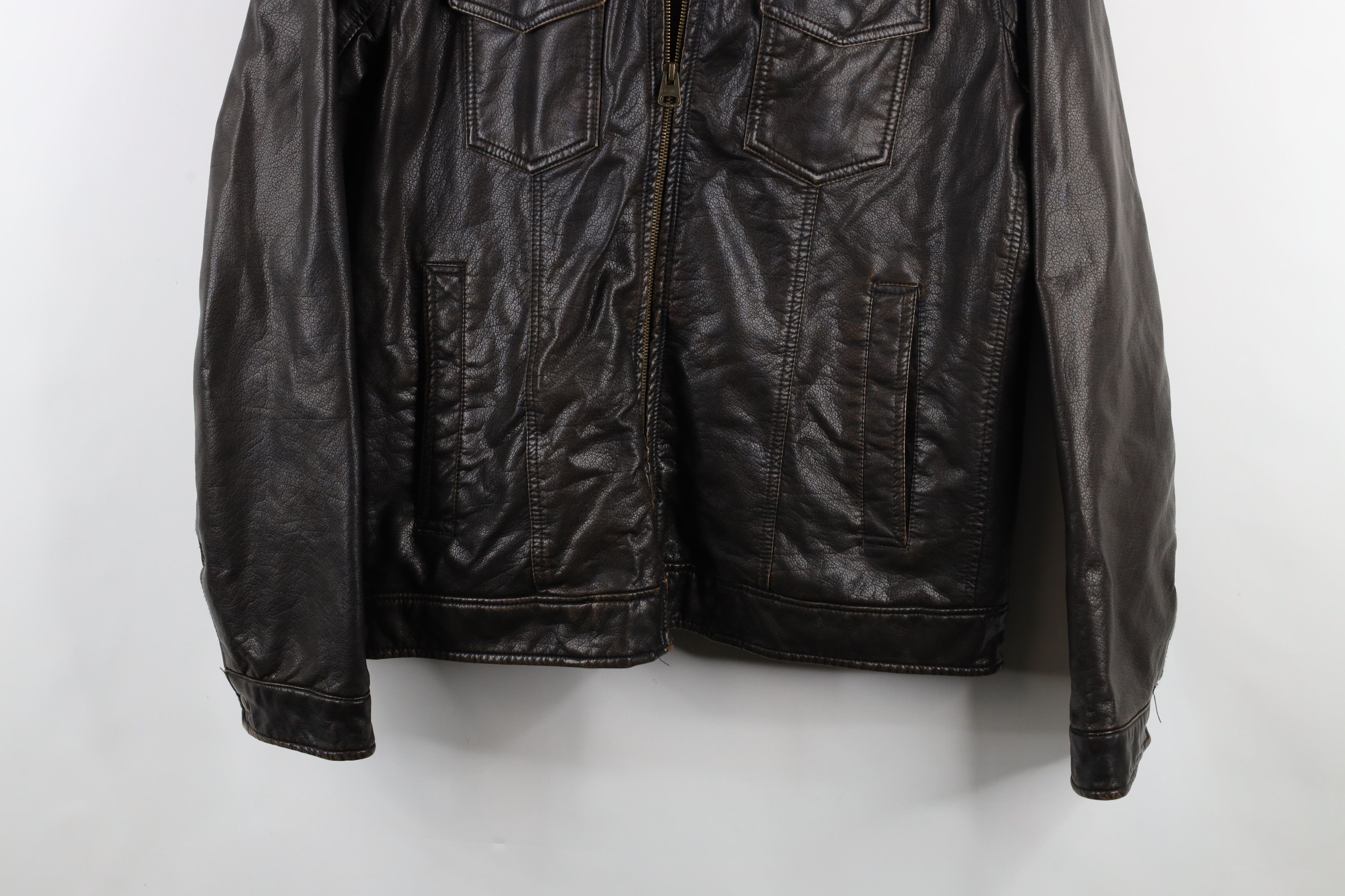 Levi's × Vintage Vintage Y2K Levis Pile Fleece Lined Hooded Trucker Jacket Size US L / EU 52-54 / 3 - 3 Thumbnail
