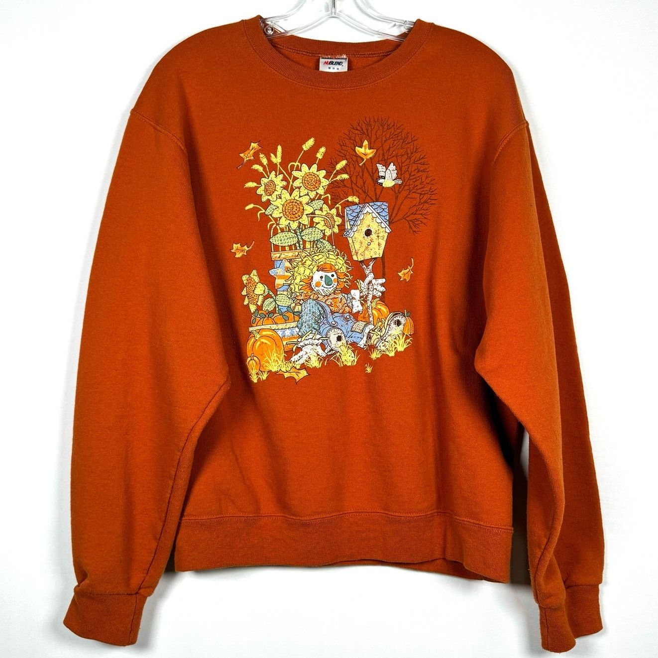 Vintage Jerzees Animated on sale Halloween Scarecrow Sweatshirt