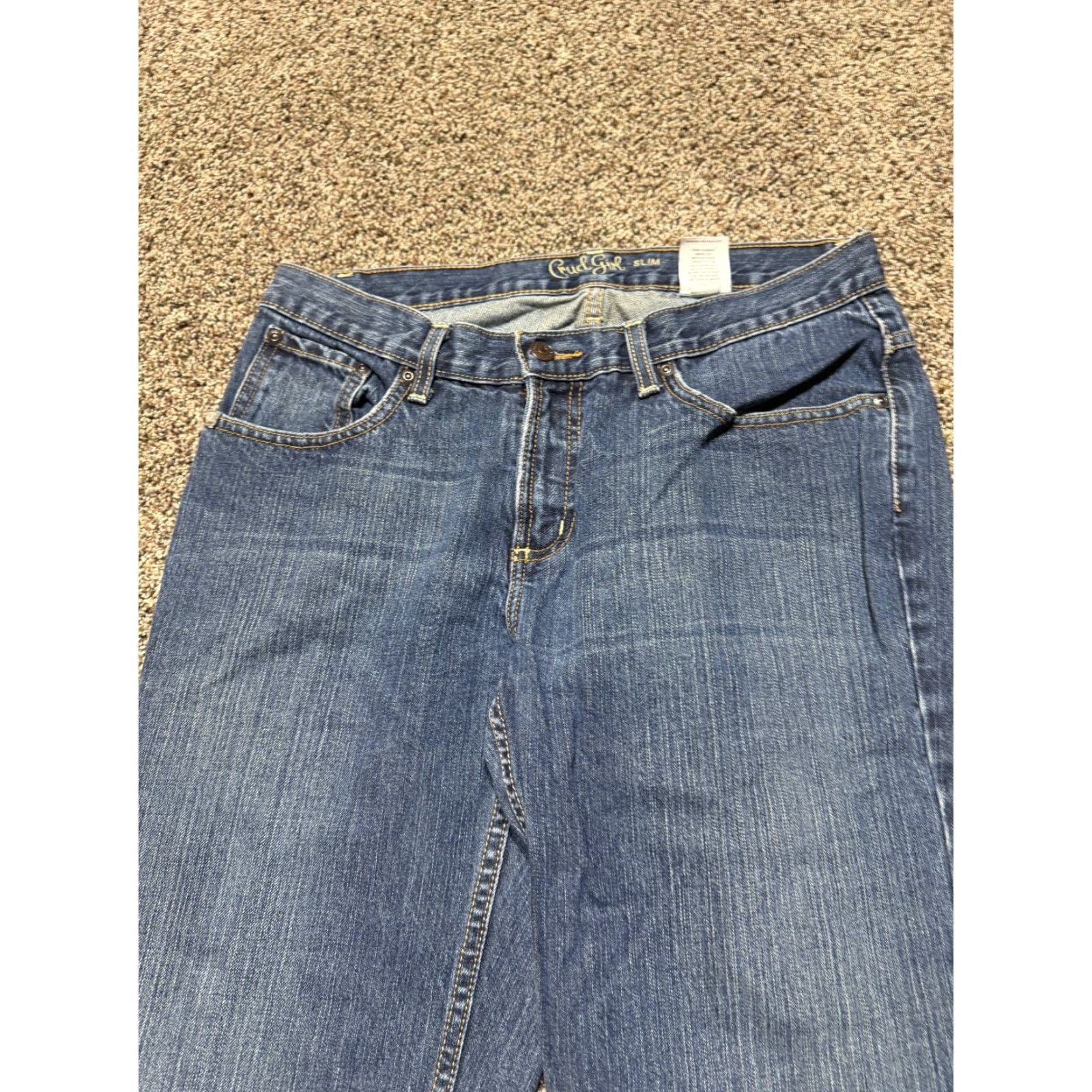 Vintage Vintage Cruel Girl Jeans Women's 11 LONG Blue Denim Slim Bootcut 32X34 Mid Size 32" / US 10 / IT 46 - 3 Thumbnail