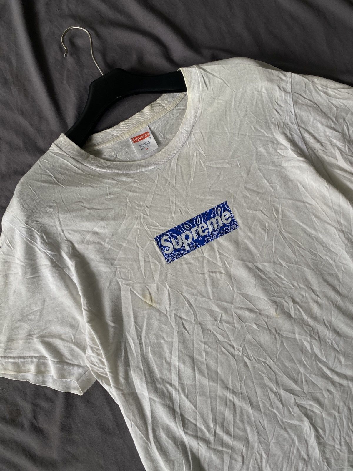 Vintage Paisley Box Logo tee Size US M / EU 48-50 / 2 - 2 Thumbnail