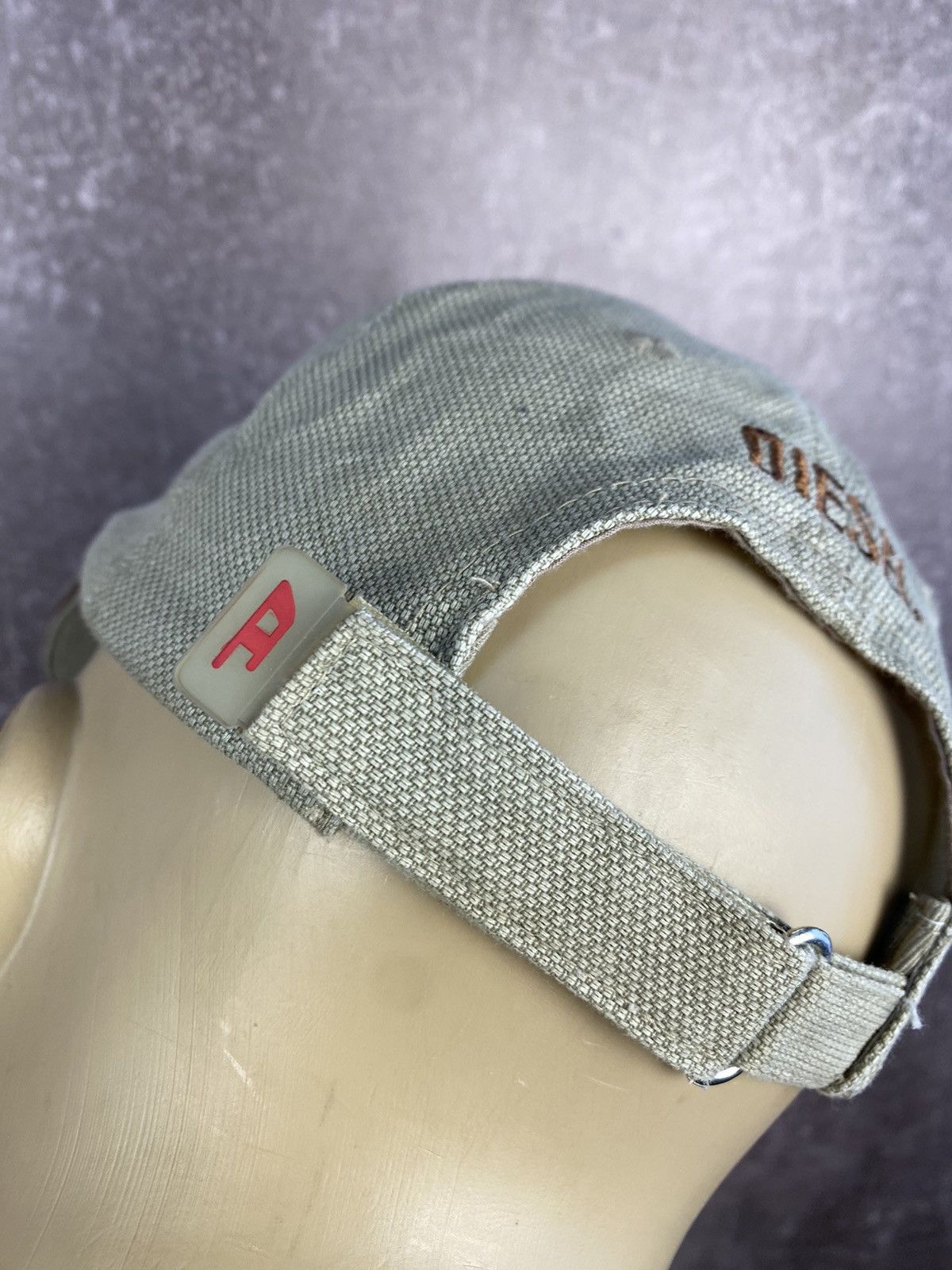 Diesel × Vintage Vintage Y2K Faded Distressed Diesel Denim Cap Hat Big Logo Size ONE SIZE - 10 Thumbnail