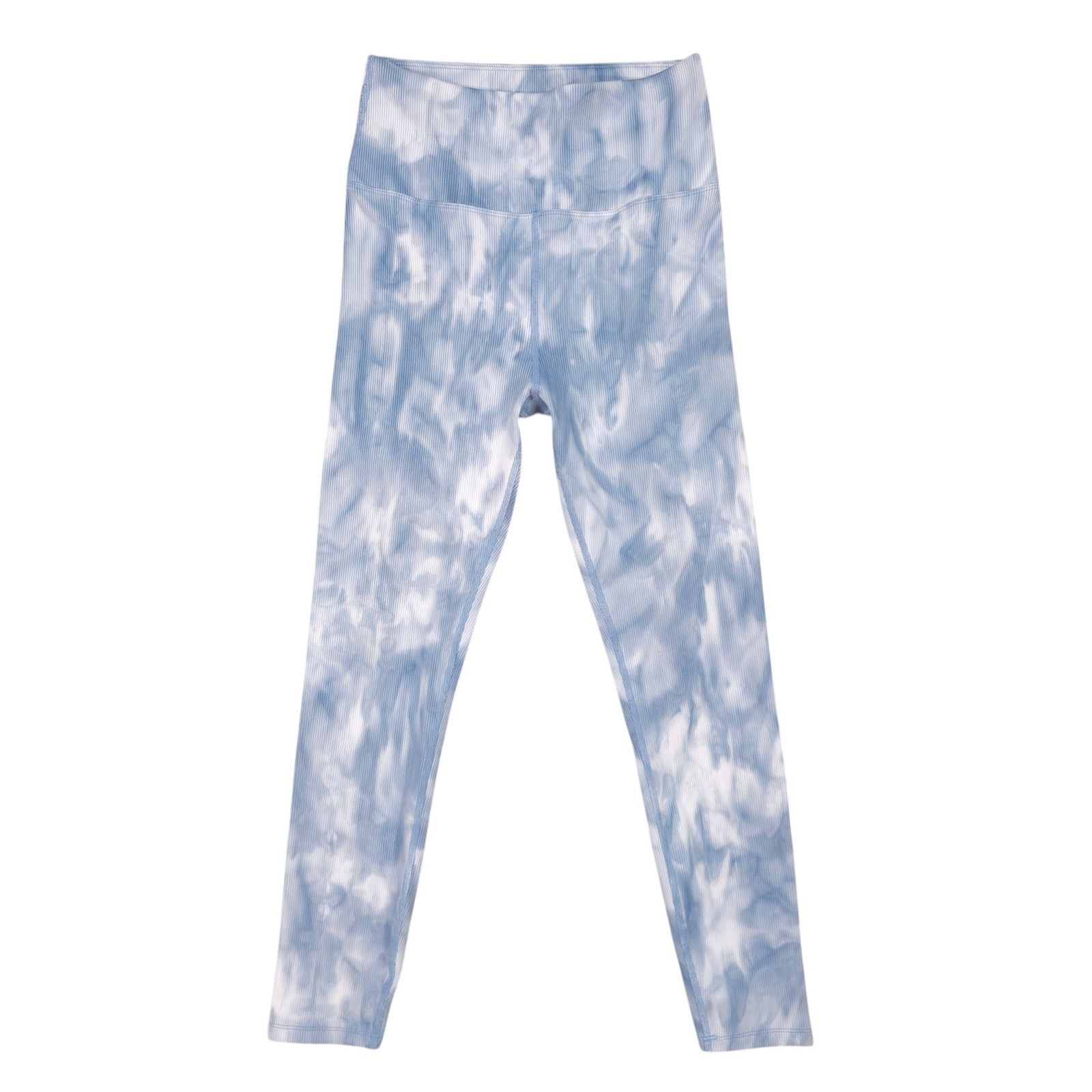 Other Carbon38 Tie Dye Ribbed 7/8 Legging French Navy/White Large Size 34" / US 12 / IT 48 - 1 Thumbnail