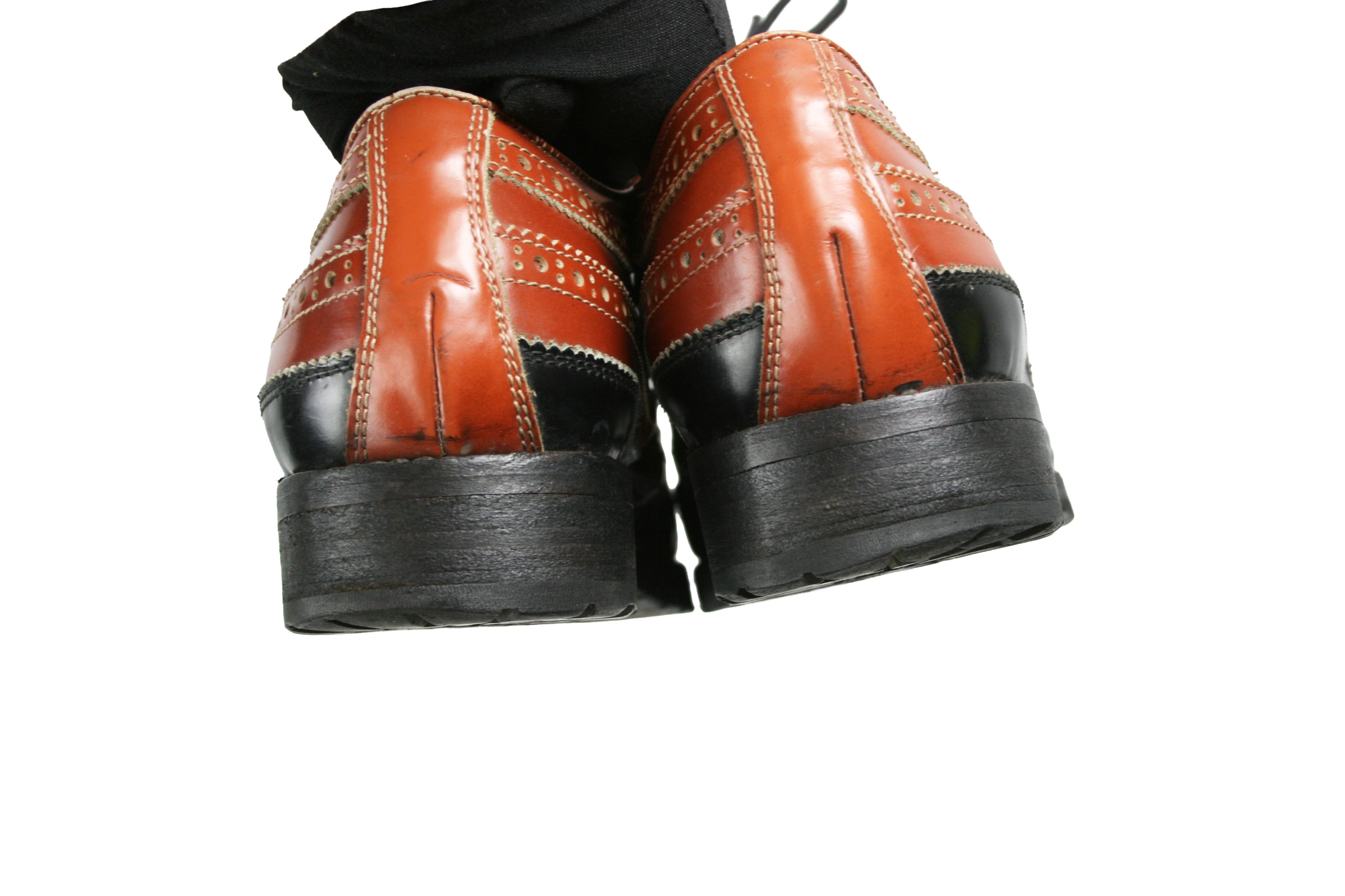 Dsquared2 00S Brogue Wingtip Leather Boots Vintage Size US 10 / EU 43 - 13 Thumbnail
