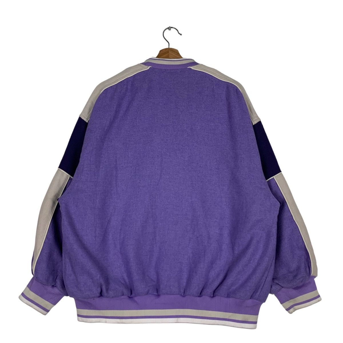 Divided DIVIDED Purple Oversize Varsity Jacket #0530-C24 Size US XS / EU 42 / 0 - 21 Thumbnail