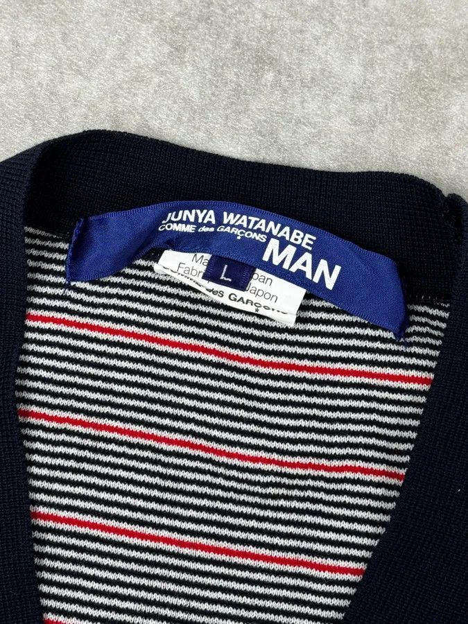 Comme des Garcons Junya Watanabe Comme des Garçons Striped Classy Cardigan Size US M / EU 48-50 / 2 - 10 Thumbnail