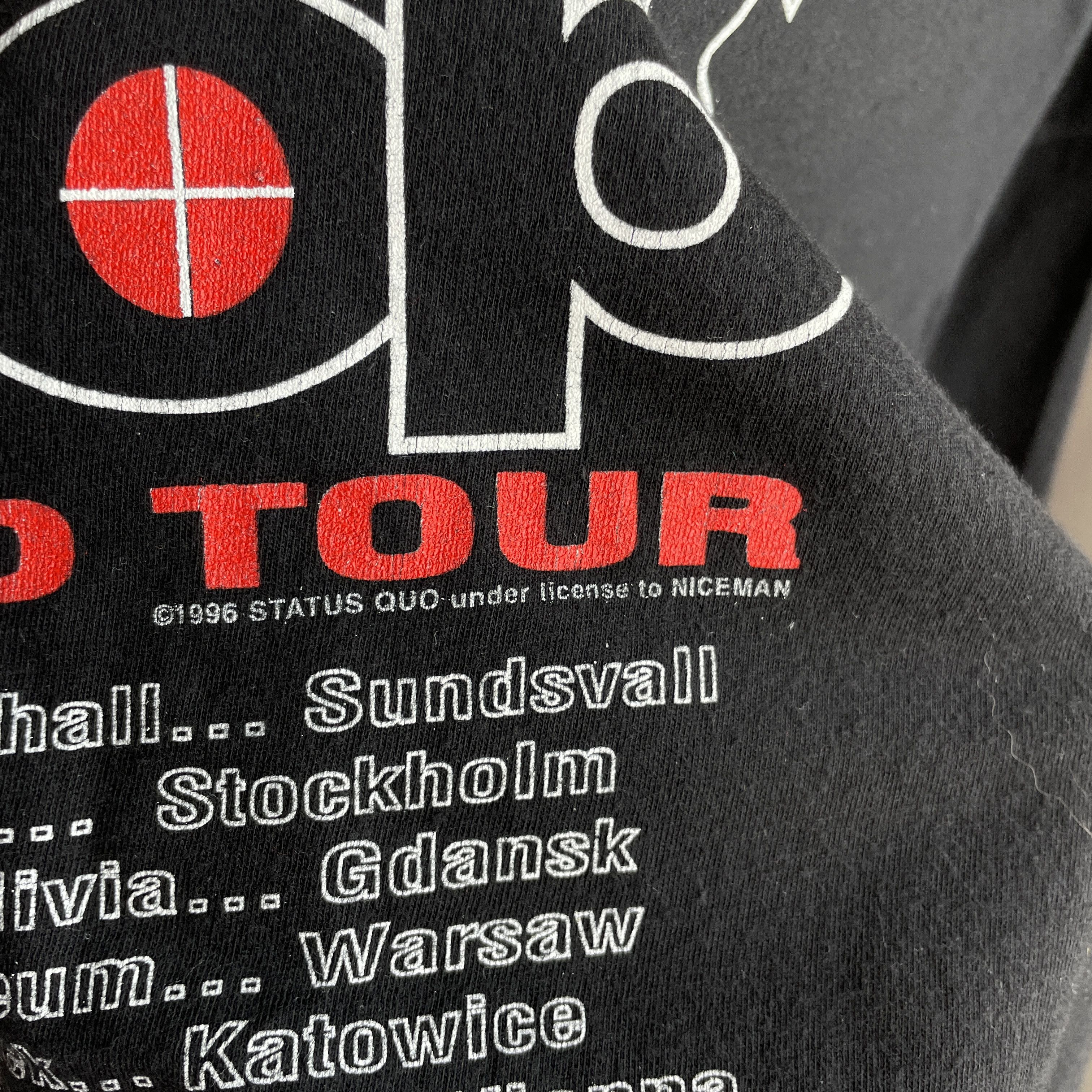 Band Tees × Vintage Status Quo Vintage 1996 Can't Stop World Tour T-Shirt Size L Size US L / EU 52-54 / 3 - 6 Thumbnail