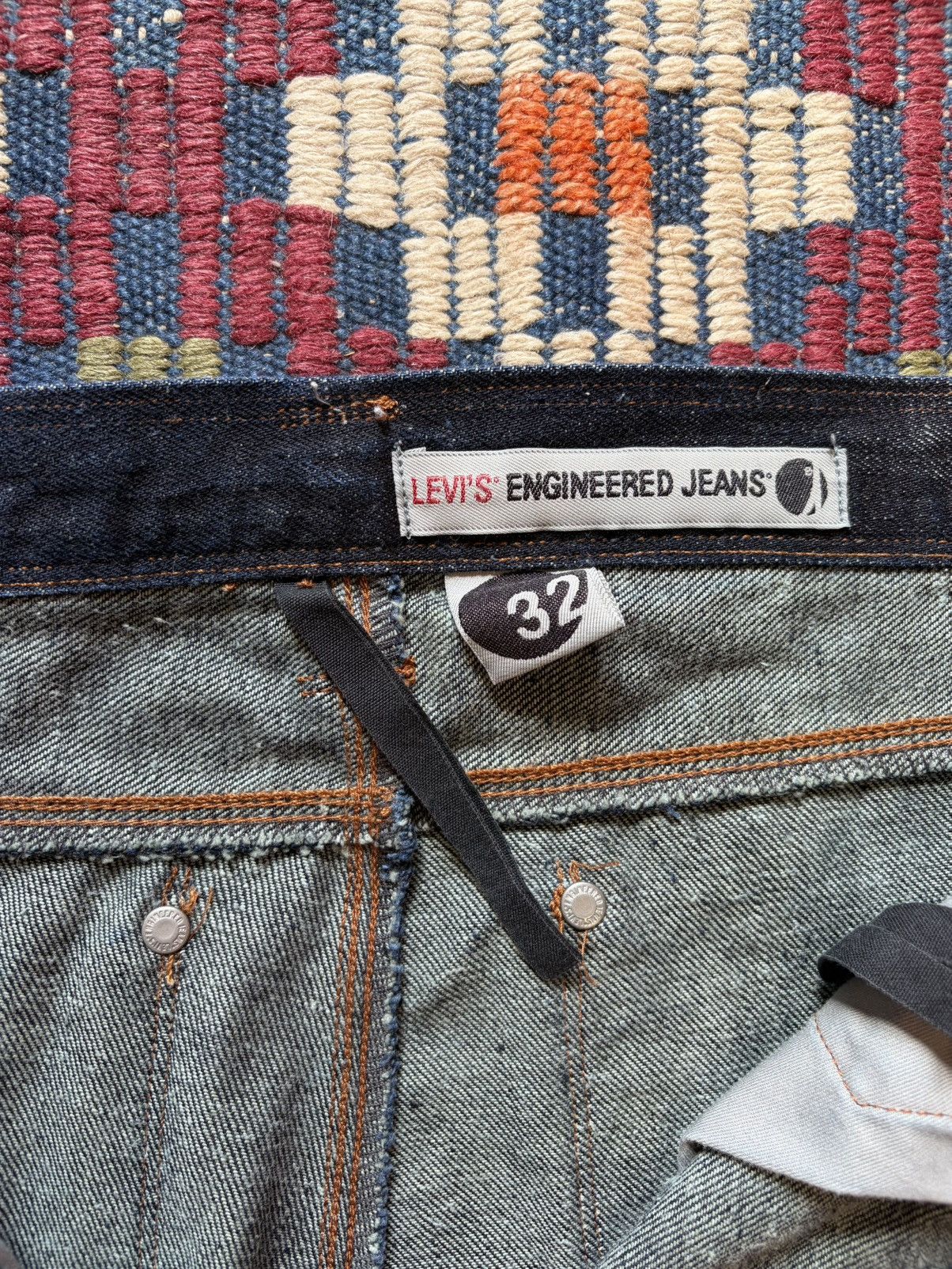 Levi's Vintage Clothing Y2K Levis Engineered Raw Selvedge Size US 34 / EU 50 - 8 Thumbnail