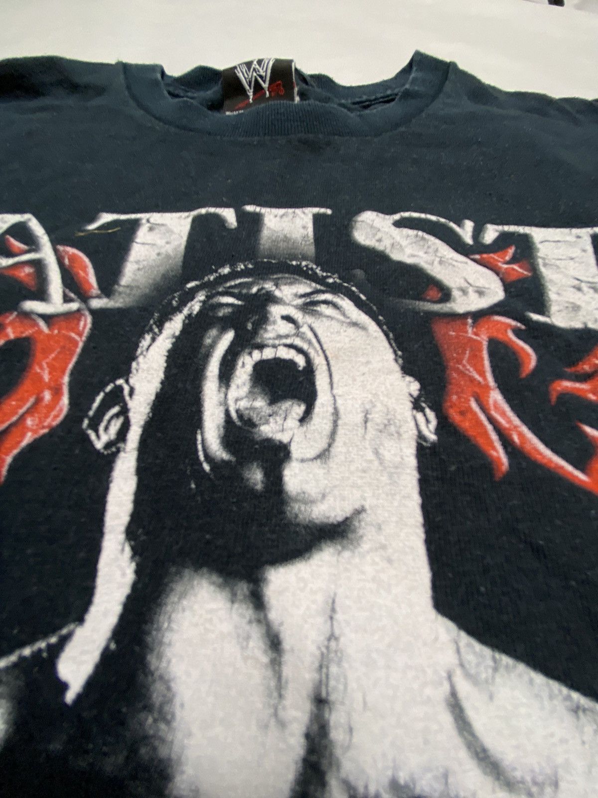 Vintage × WWE Vintage y2k 90s Batista wwe wrestling show black tee drip Size US M / EU 48-50 / 2 - 5 Thumbnail