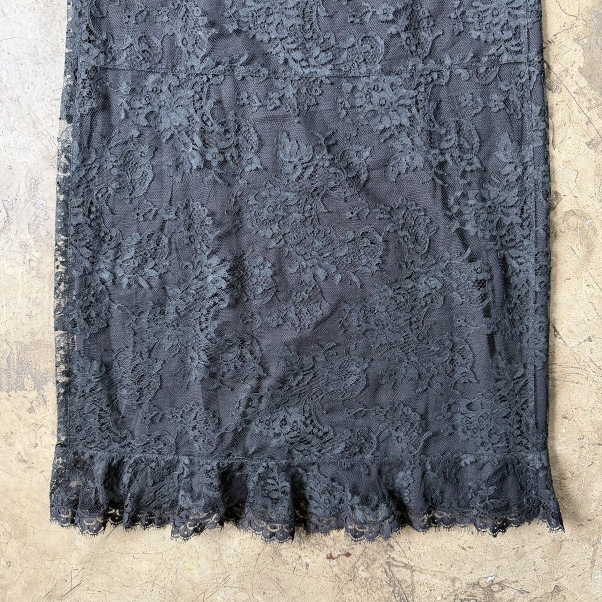 Balenciaga Balenciaga - Nicolas Ghesquière - 2009 Black Lace Midi Dress Size S / US 4 / IT 40 - 6 Thumbnail