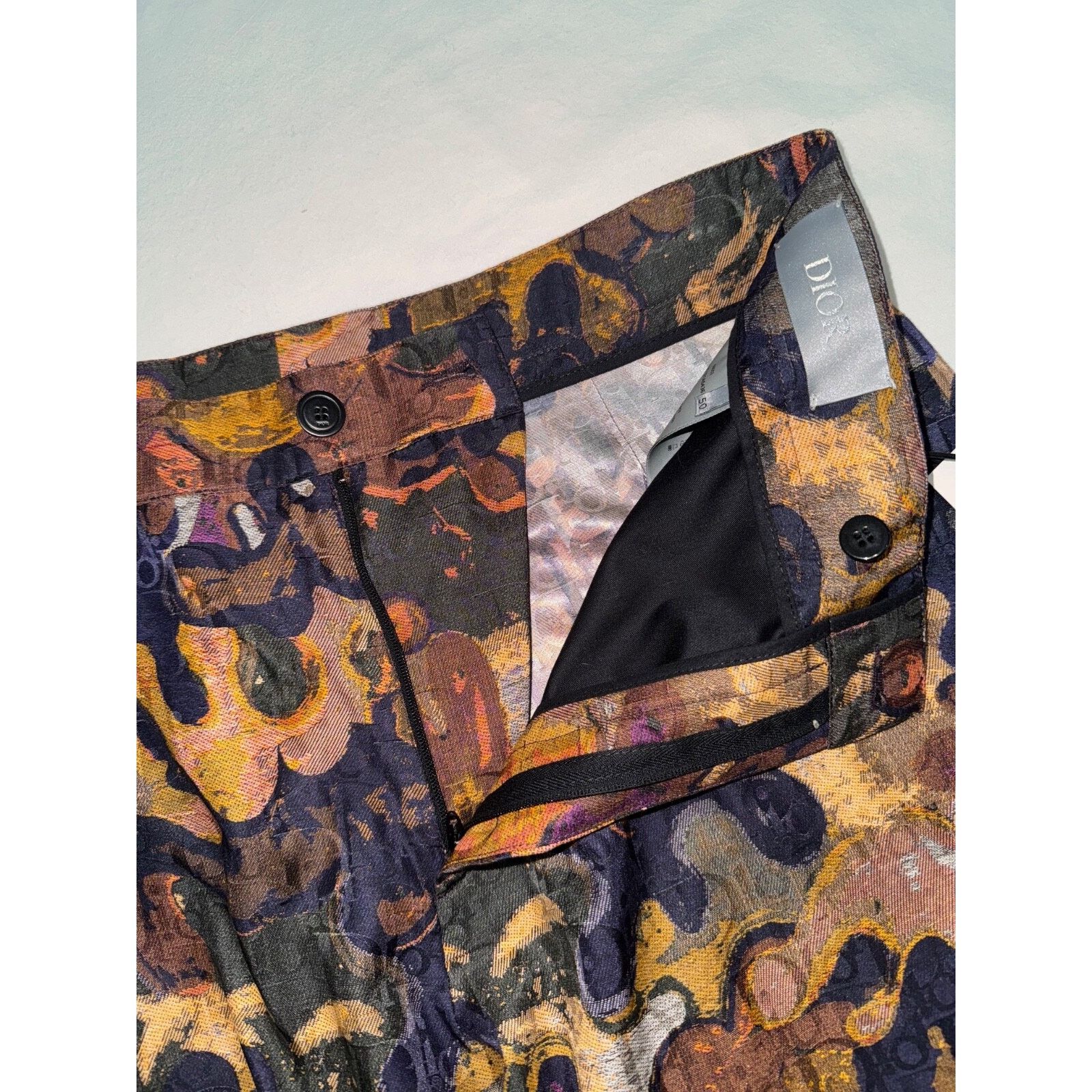 Dior Dior And Peter Doig Silk Cotton Camouflage Oblique Jacquard Size US 34 / EU 50 - 7 Thumbnail