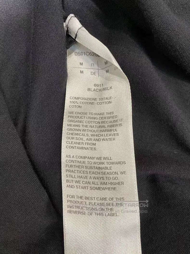Rick Owens Rick Owens Black Ribbon Short Sleeve Size US XL / EU 56 / 4 - 9 Thumbnail