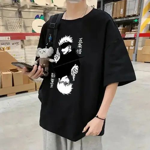 VIBE Cotton Men's T-Shirt Fashion Jujutsu Size US XL / EU 56 / 4 - 4 Thumbnail