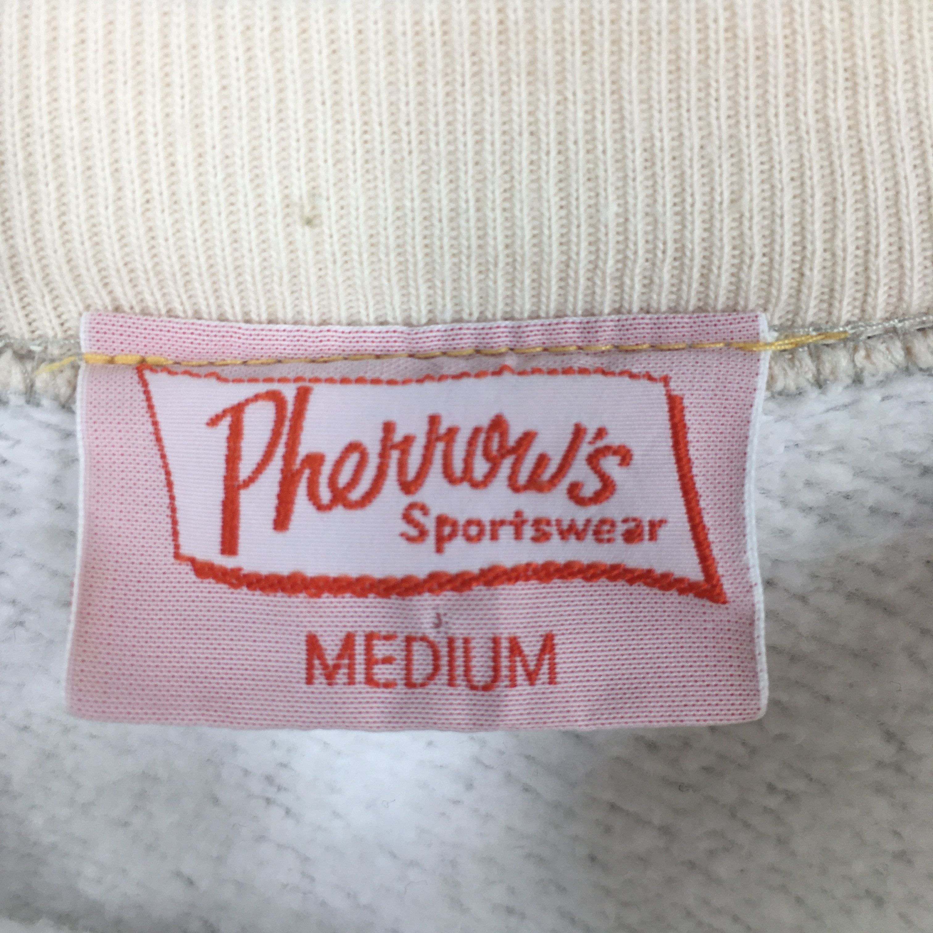 Japanese Brand × Pherrow's Vintage Pherrows Japan White Sweatshirt Medium Size US M / EU 48-50 / 2 - 5 Thumbnail