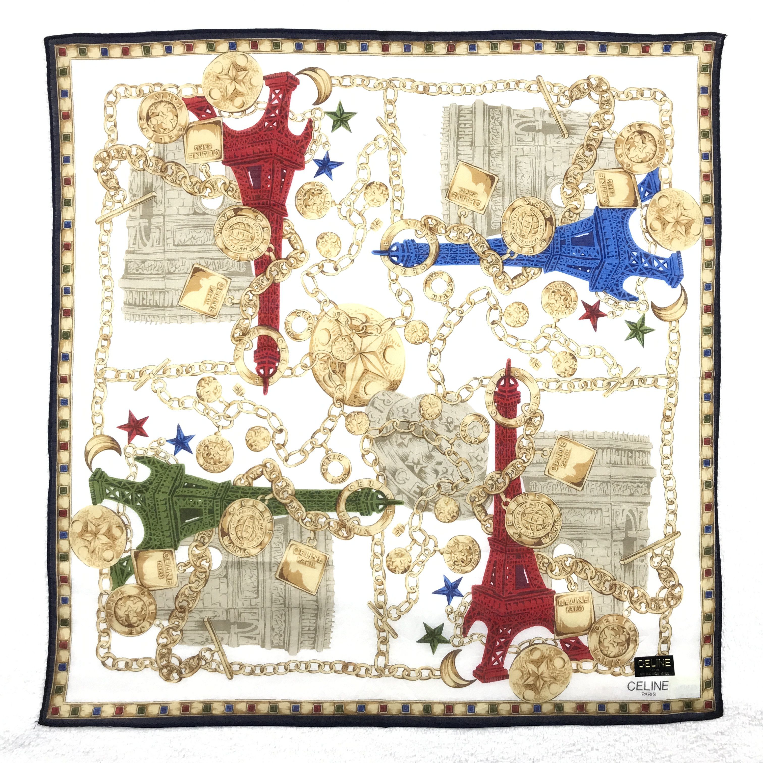Celine Vintage Celine Bandana Neckerchief Handkerchief Size ONE SIZE - 1 Thumbnail