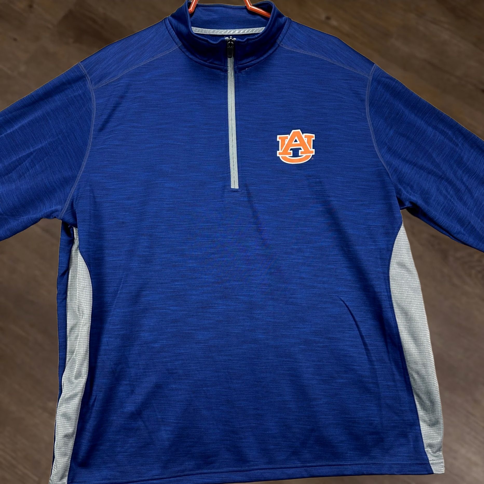 Top Of The World Auburn Tigers Top of The World Pullover Shirt 2XL Blue Quarter Zip Logo Mock Neck Long Sleeve Mens Pullover Shirt Size US XXL / EU 58 / 5 - 1 Thumbnail