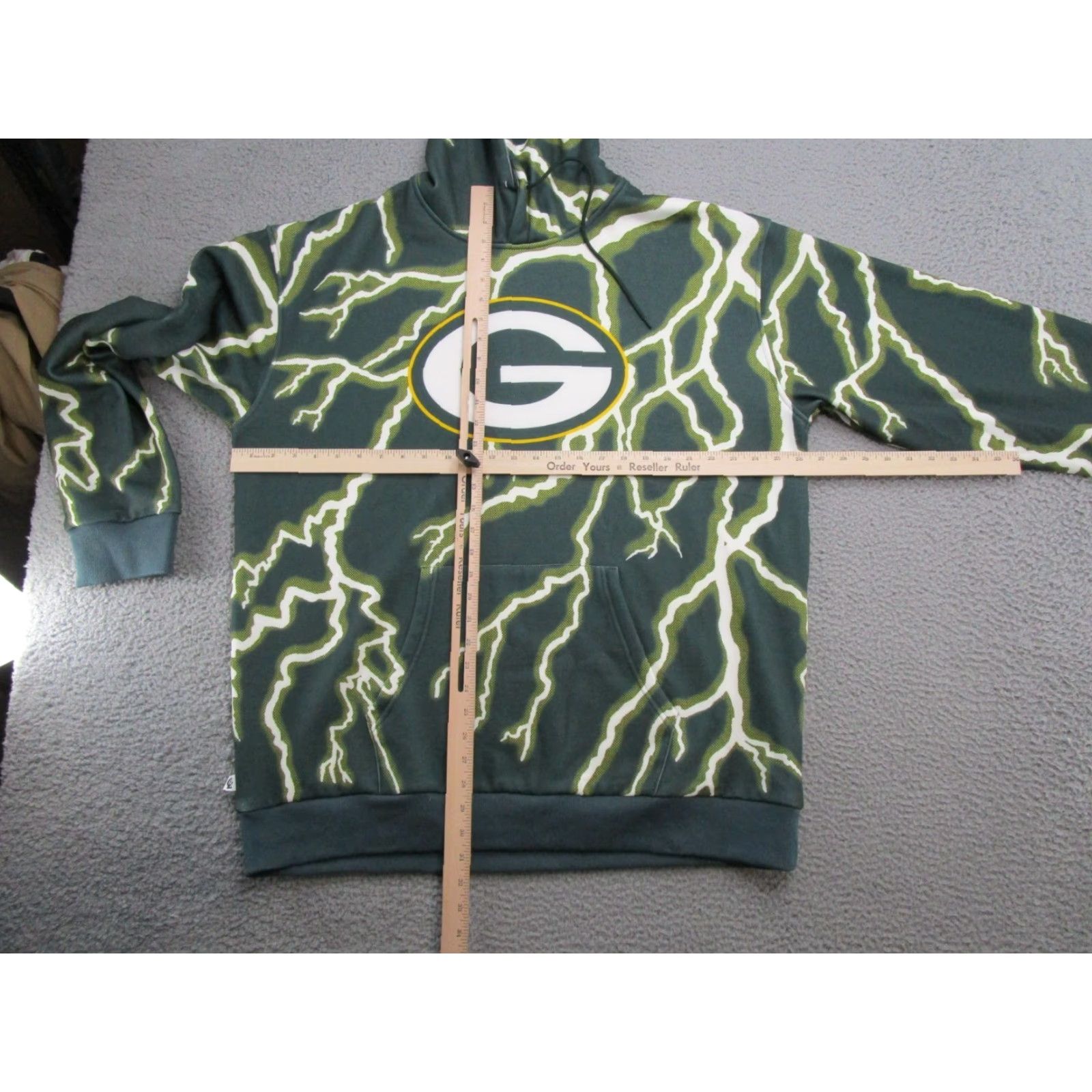 Chalk Line Chalk Line NFL Green Bay Packers Hoodie Sweatshirt Mens 4XL Green Pullover Long Sleeve Sports New Size US XXL / EU 58 / 5 - 4 Thumbnail