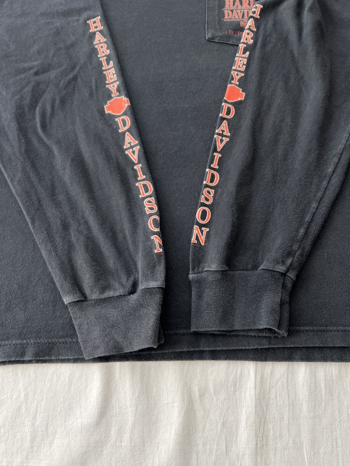 Harley Davidson Vintage 2001 Harley Davidson Las Vegas Pocket Long Sleeve Size US L / EU 52-54 / 3 - 8 Thumbnail