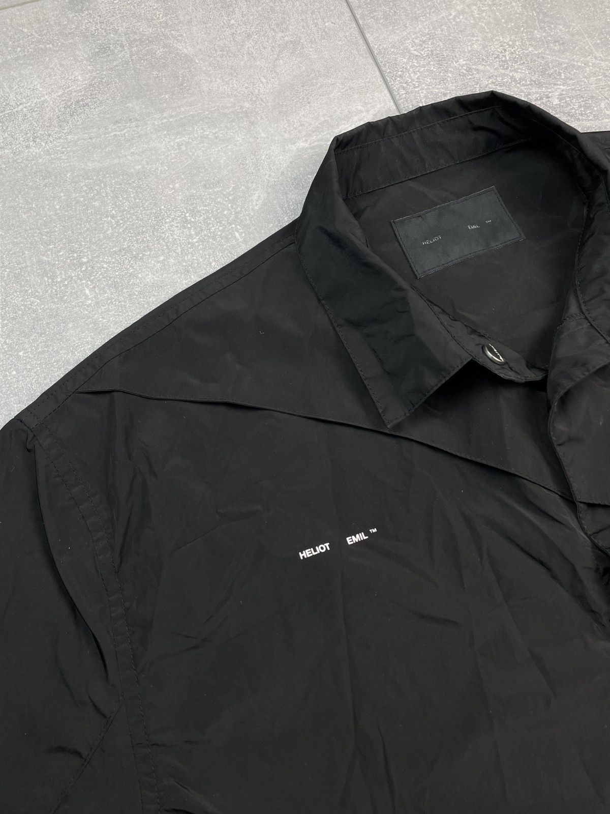 Heliot Emil Heliot Emil Black Shirt Nylon Carabiner Logo Size US S / EU 44-46 / 1 - 3 Thumbnail
