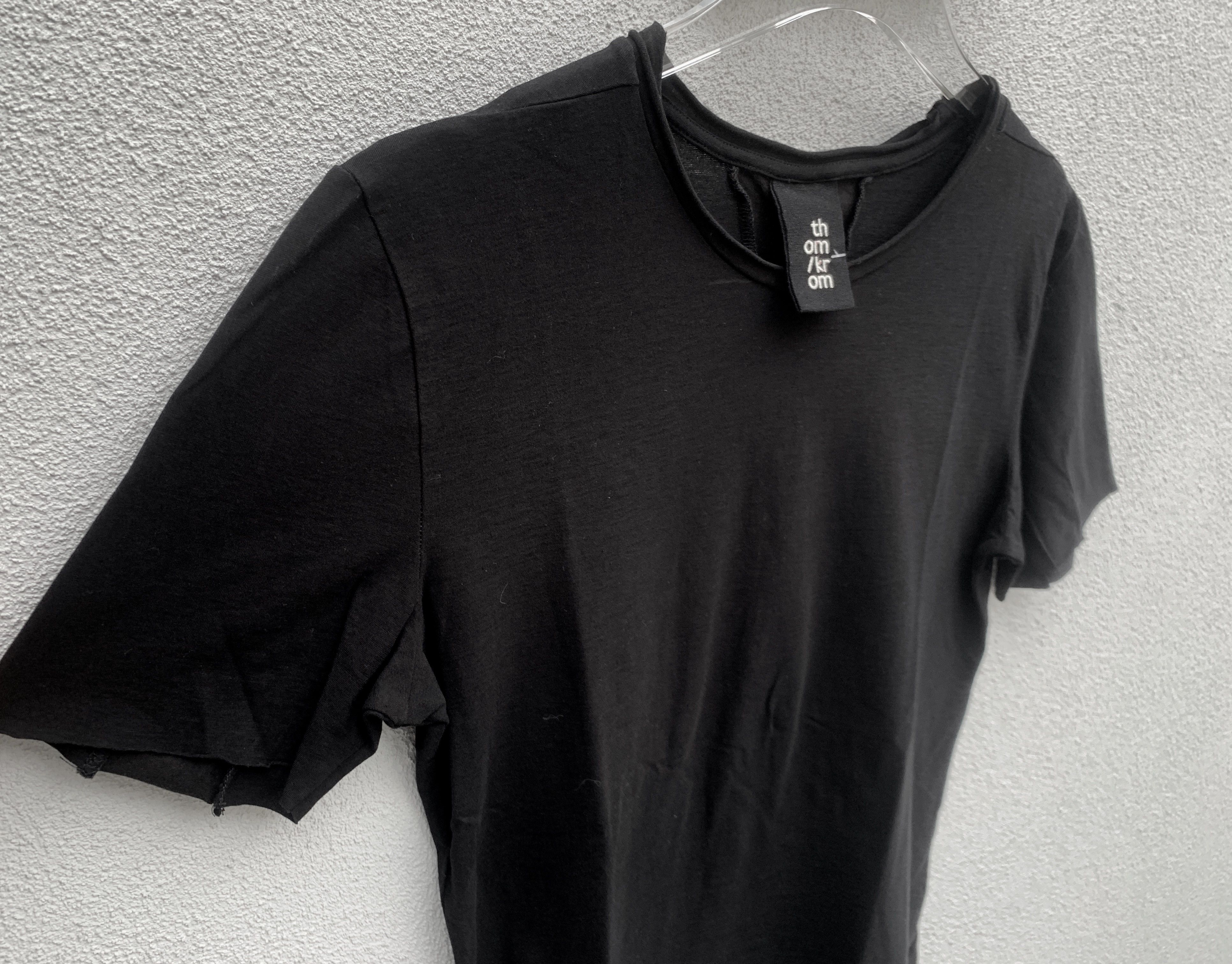 Thom Krom Thom Krom Men T-Shirt Tee Black Cotton Modal Size US S / EU 44-46 / 1 - 4 Thumbnail