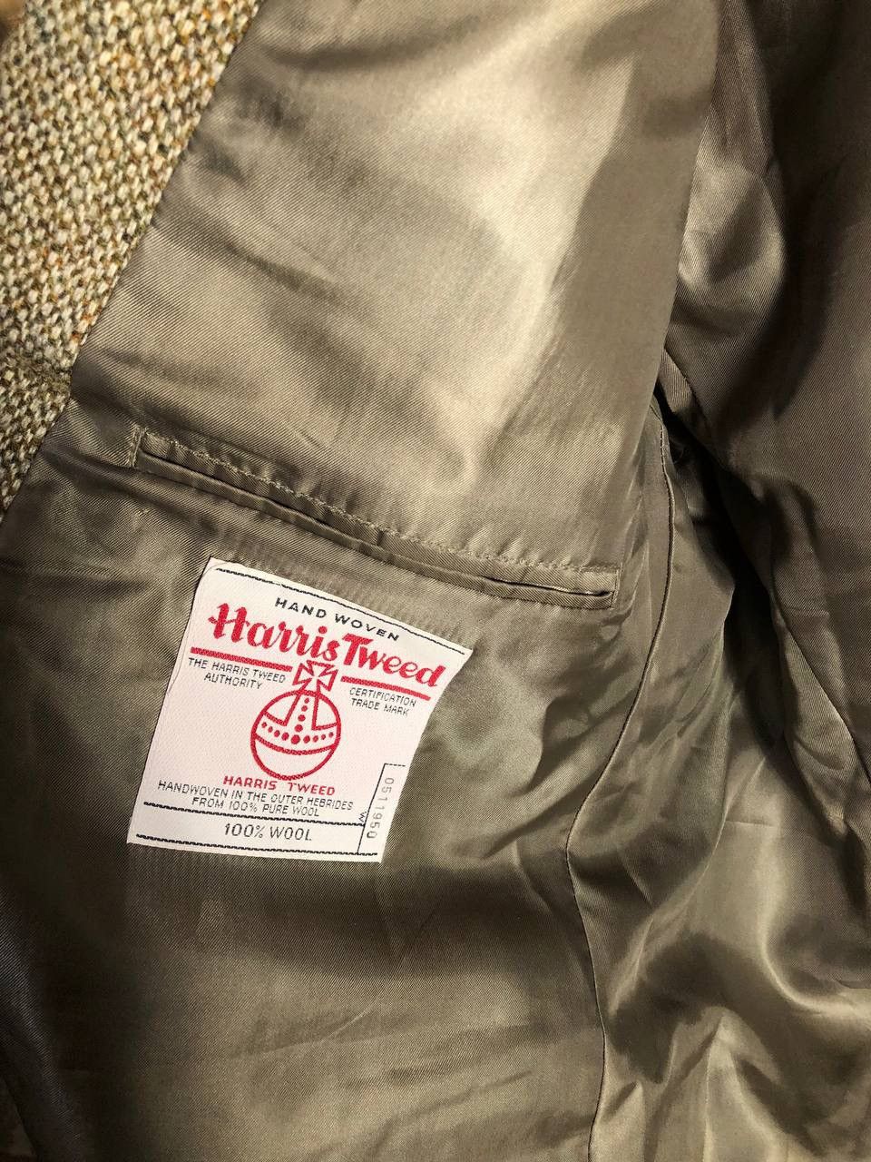 Harris Tweed VINTAGE HARRIS TWEED CLASSIC BLAZER SUIT JAKCET RETRO CASUAL Size 46R - 6 Thumbnail