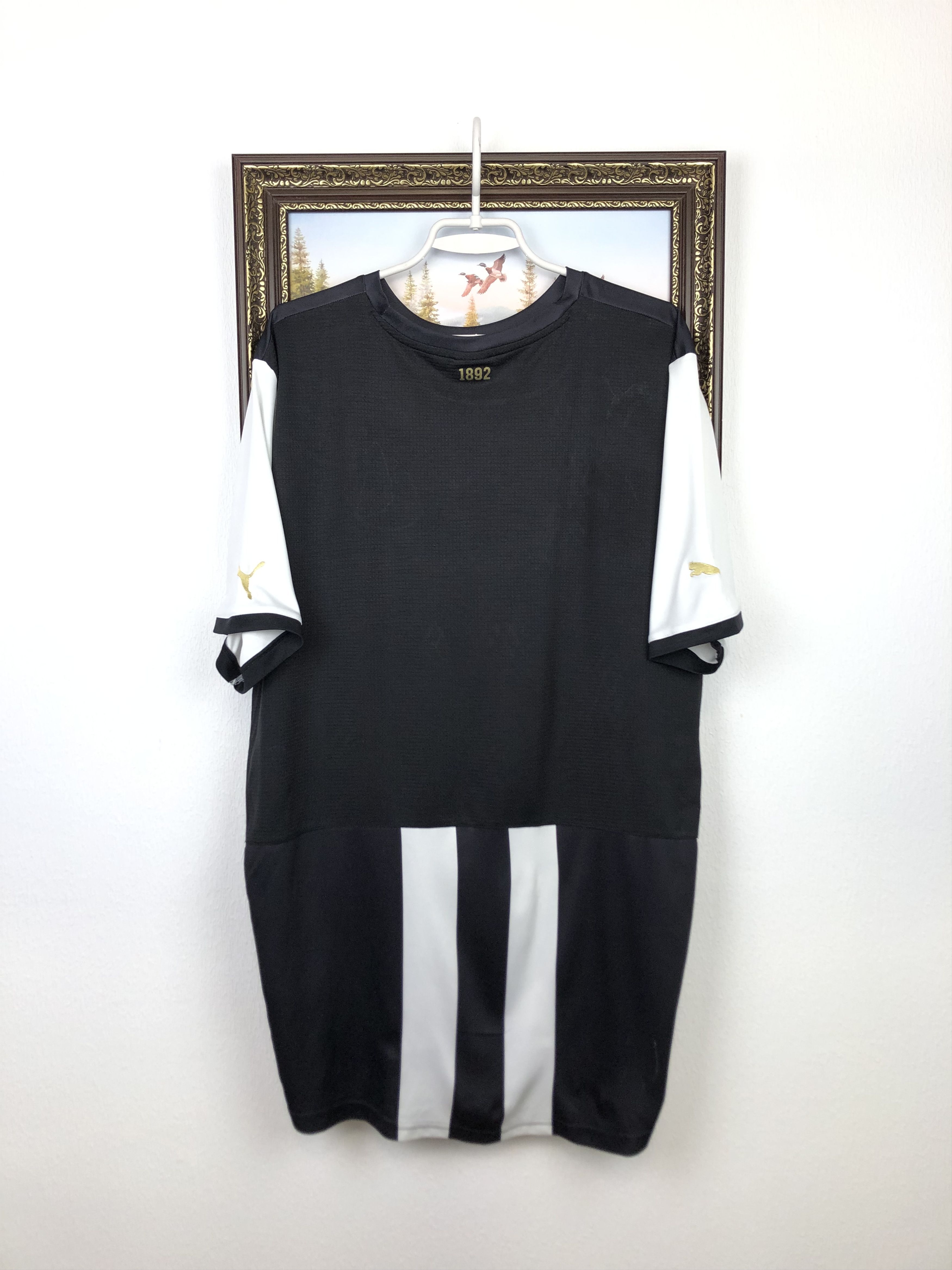 Puma Newcastle Home football shirt 2011 Soccer Puma Jersey Trikot Size US XXL / EU 58 / 5 - 7 Thumbnail
