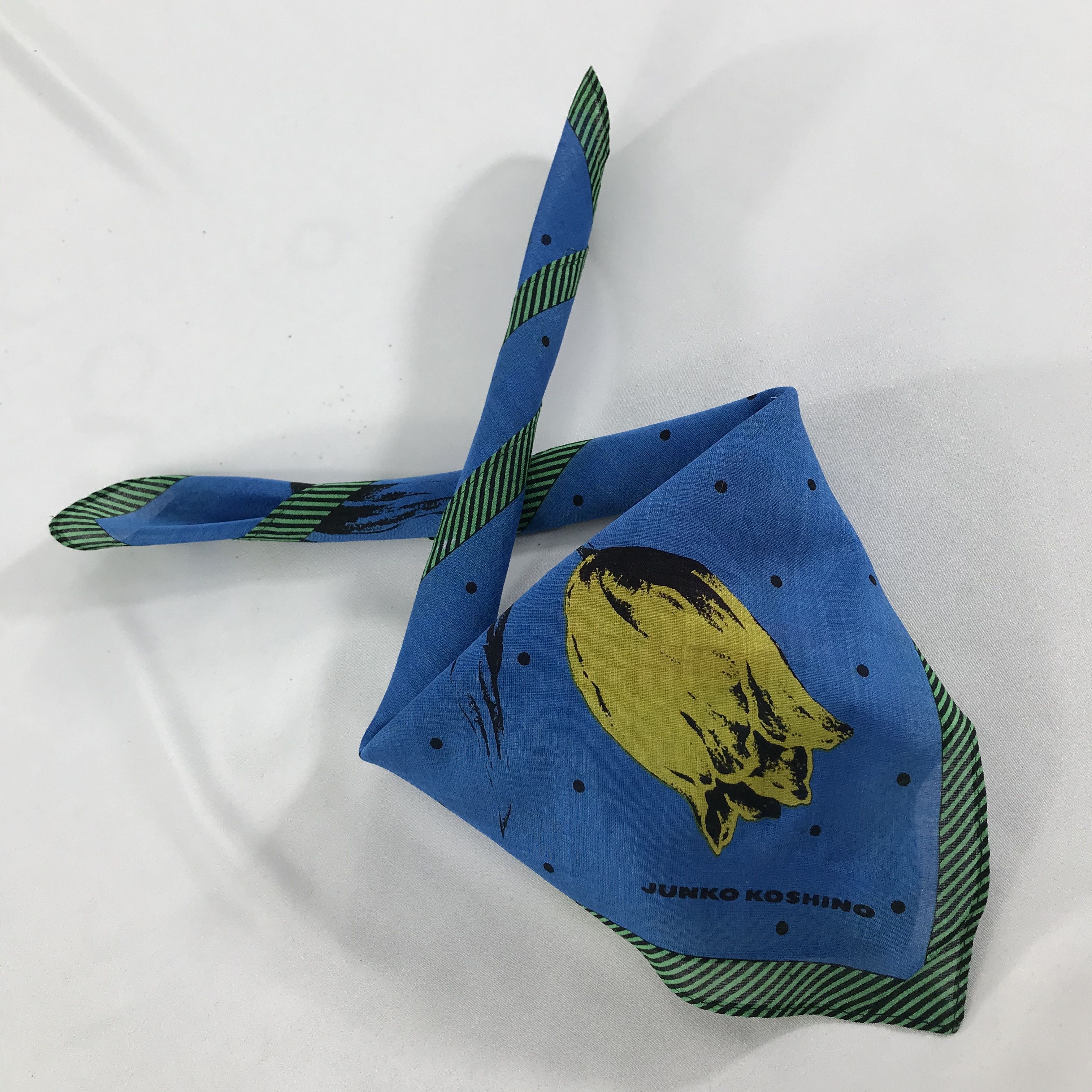 Mr. Junko × Vintage Junko Koshino Bandana / Handkerchief / Neckerchief - S1252 Size ONE SIZE - 4 Thumbnail
