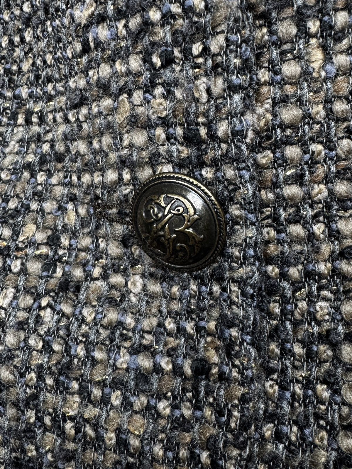 Tagliatore Tagliatore 0205 tweed wool blend metal button unlined blazer Size M / US 6-8 / IT 42-44 - 7 Thumbnail