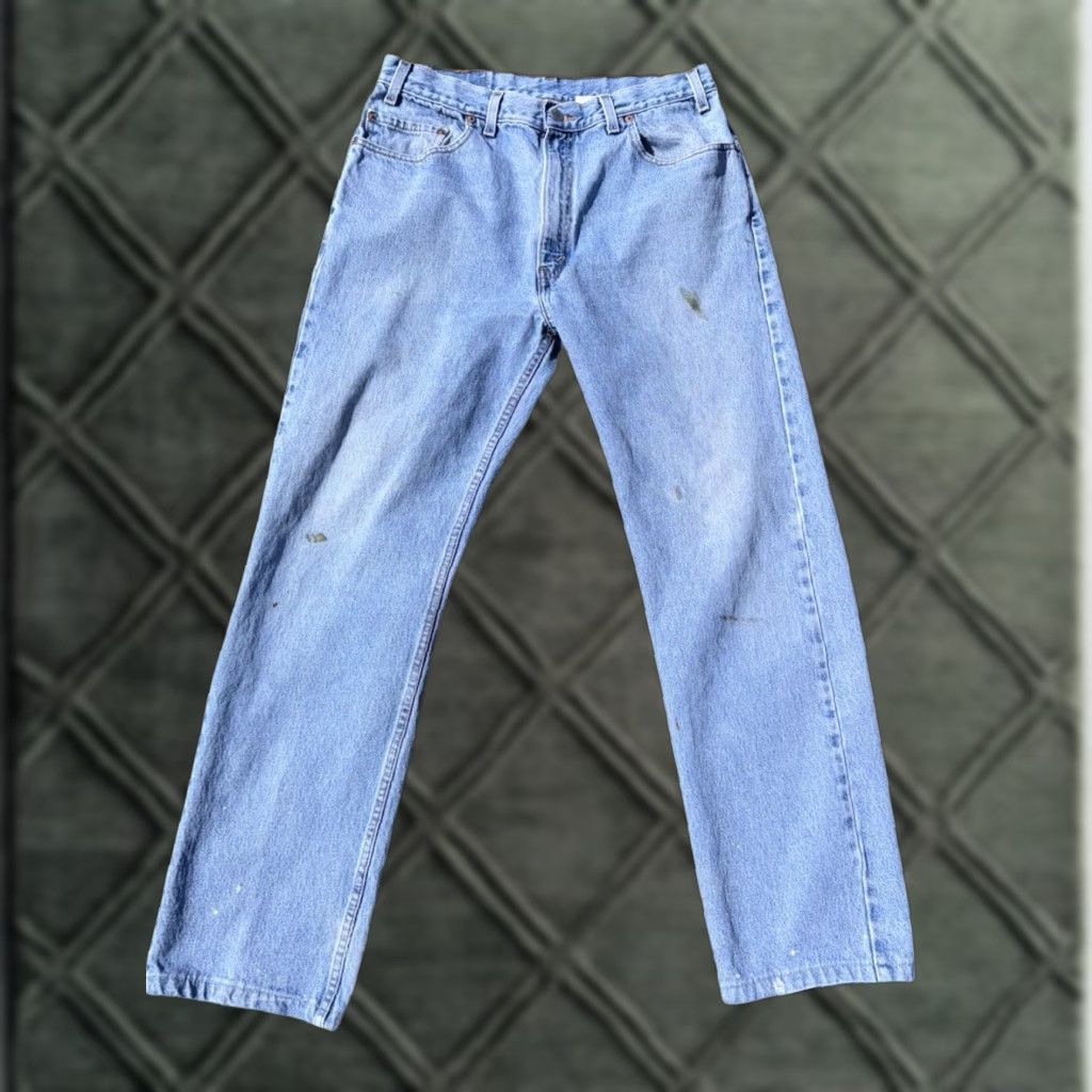 Levi's VINTAGE Levi's 505 Jeans 36x32 Light Wash Straight Blue Mens 90s RARE Size US 36 / EU 52 - 1 Thumbnail