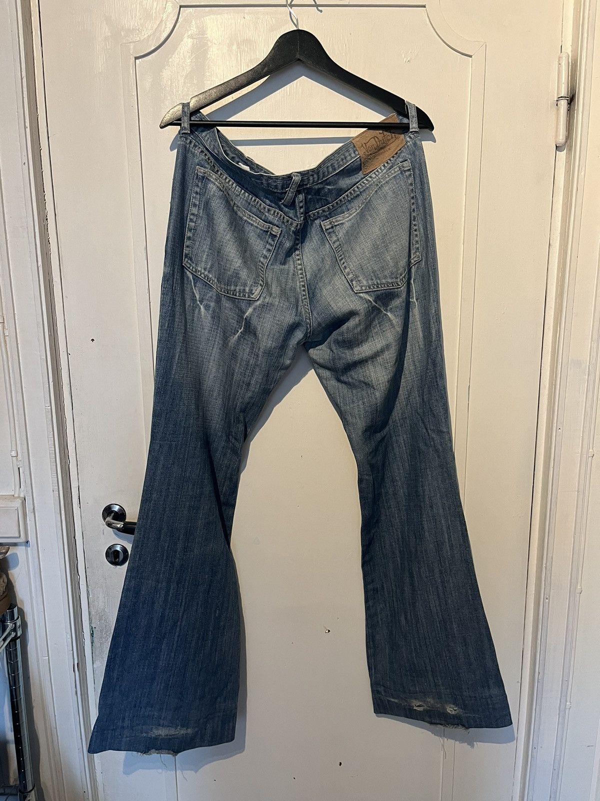 Von Dutch Vintage 90's Von Dutch Kustom Made Low-Waist Flared Jean Size 36" / US 14 / IT 50 - 2 Thumbnail