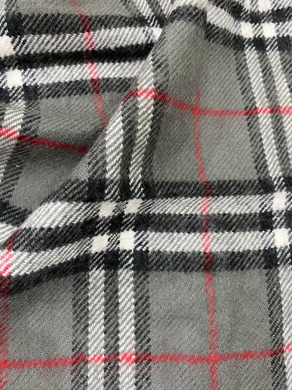 Burberry Vintage Burberrys Scarf 100% Lambwool Unisex Style Size ONE SIZE - 5 Thumbnail