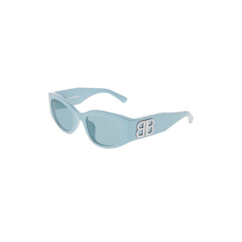 Balenciaga o1tr1nto0326 Size: OS / Bossy Round Af Sunglasses Light Blue Size ONE SIZE - 3 Thumbnail